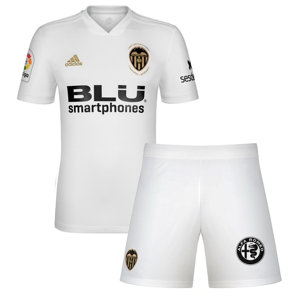 Camiseta Valencia Primera equipo Niños 2018-19 Blanco
